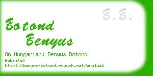 botond benyus business card